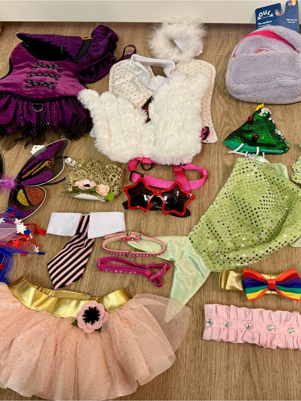 Pet Costumes and Accessories Lot - Size Small